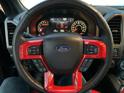 RedRock Steering Wheel Trim; Red (15-20 F-150)