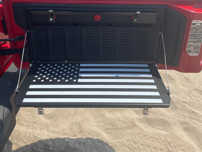 RedRock Tailgate Storage Rack; Stars and Stripes (18-22 Jeep Wrangler JL)