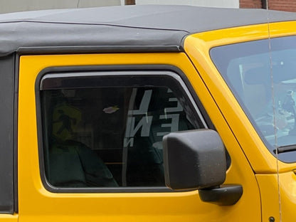 RedRock In-Channel Window Deflectors (18-25 Jeep Wrangler JL 2-Door)