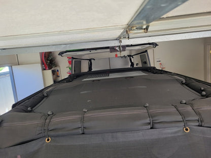 RedRock Mesh Wrap-Around Cargo Shade; Black (07-18 Jeep Wrangler JK 4-Door)