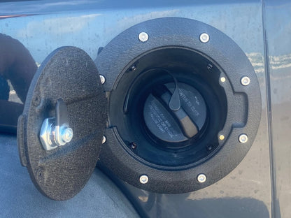 Jeep Licensed by RedRock Locking Fuel Door with Printed Jeep Logo (07-18 Jeep Wrangler JK)