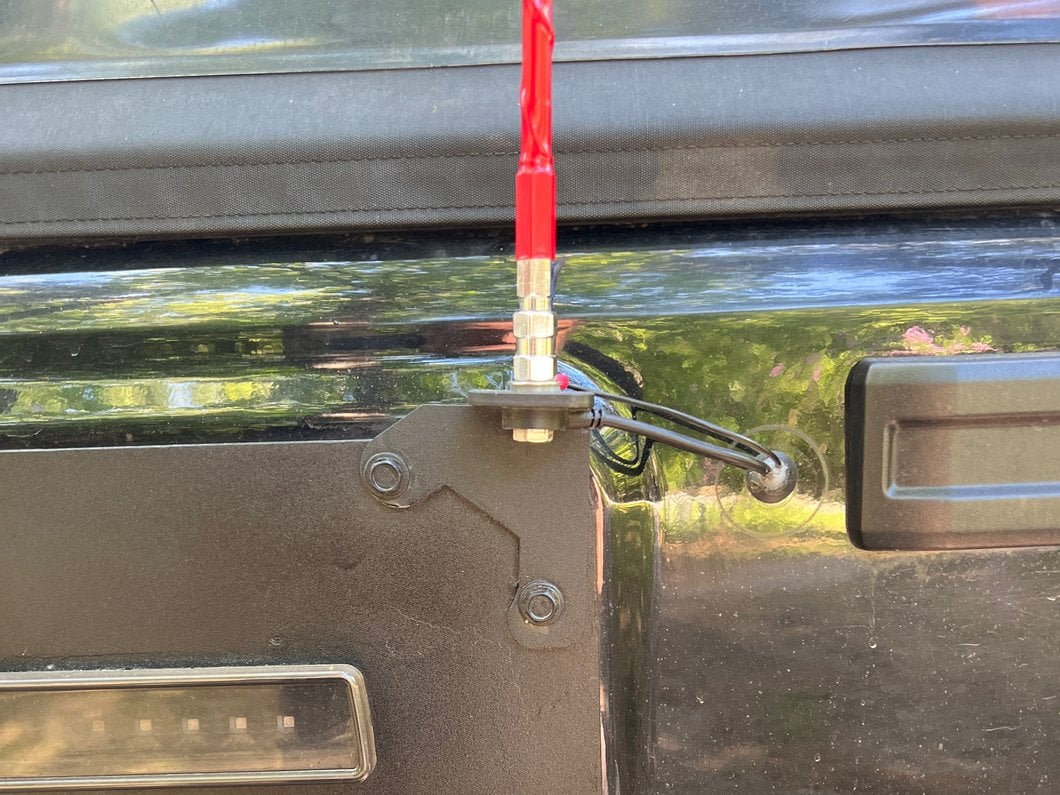 RedRock CB Antenna Mount; Textured Black (07-18 Jeep Wrangler JK)