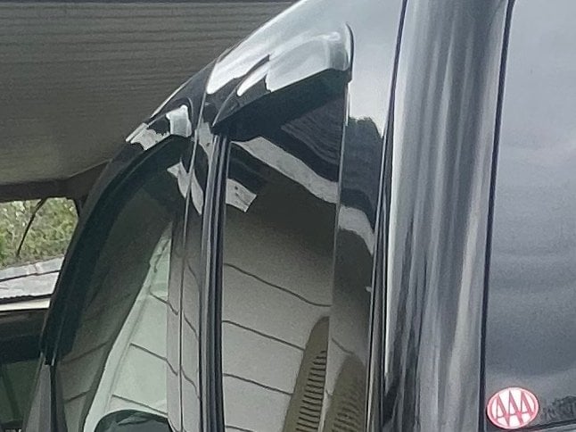RedRock Window Deflectors; Front and Rear; Smoked (07-13 Sierra 1500 Extended Cab)