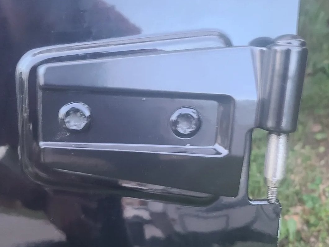RedRock Door Hinges; Black (07-18 Jeep Wrangler JK 4-Door)