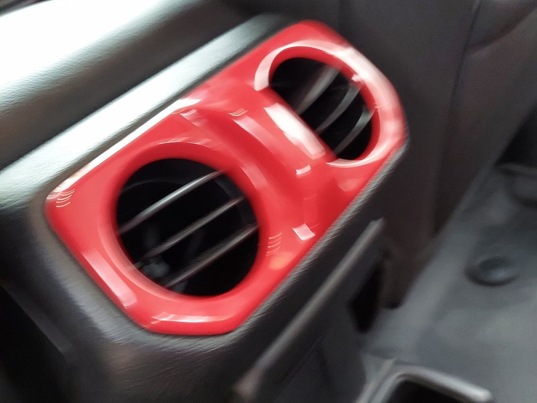 RedRock Rear HVAC Vent Trim; Red (20-25 Jeep Gladiator JT)