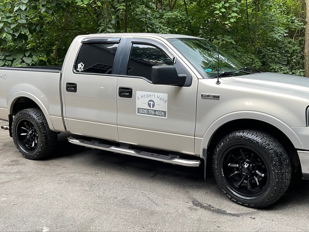 RedRock Mud Flaps; Front and Rear (04-14 F-150 w/ OE Fender Flares)