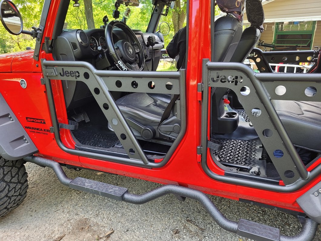 Jeep Licensed by RedRock HD Front Adventure Doors with Jeep Logo (07-18 Jeep Wrangler JK)