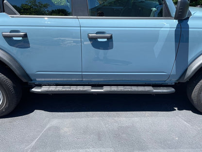 RedRock PNC Side Step Bars; Textured Black (21-25 Bronco 4-Door)