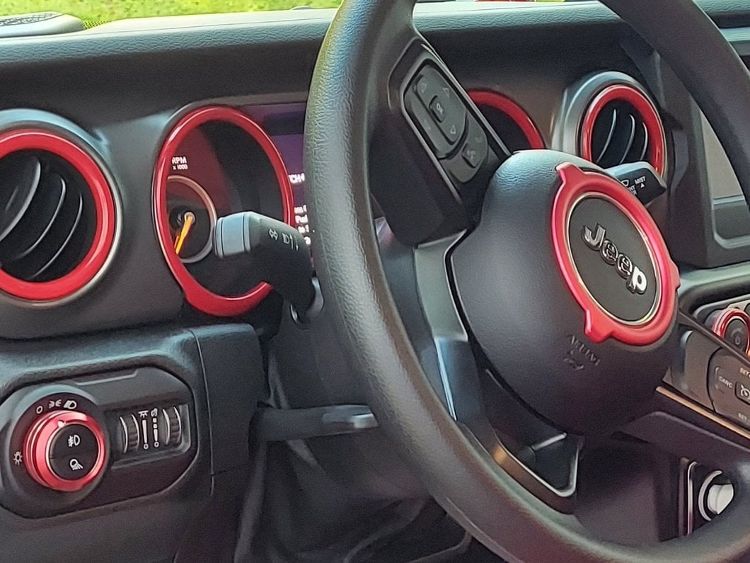 RedRock Gauge Cluster Trim; Red (20-25 Jeep Gladiator JT)