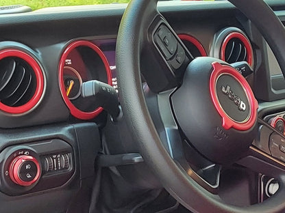 RedRock Gauge Cluster Trim; Red (20-25 Jeep Gladiator JT)
