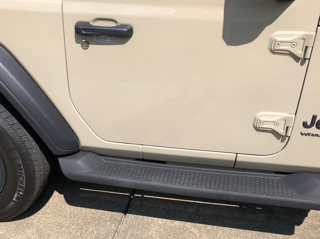 RedRock Molded ABS OE Style Side Step Bars (18-25 Jeep Wrangler JL 2-Door)