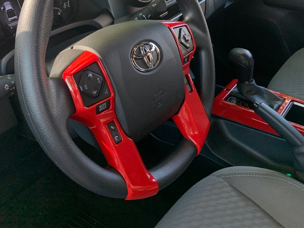 RedRock Steering Wheel Trim; Red (16-23 Tacoma)