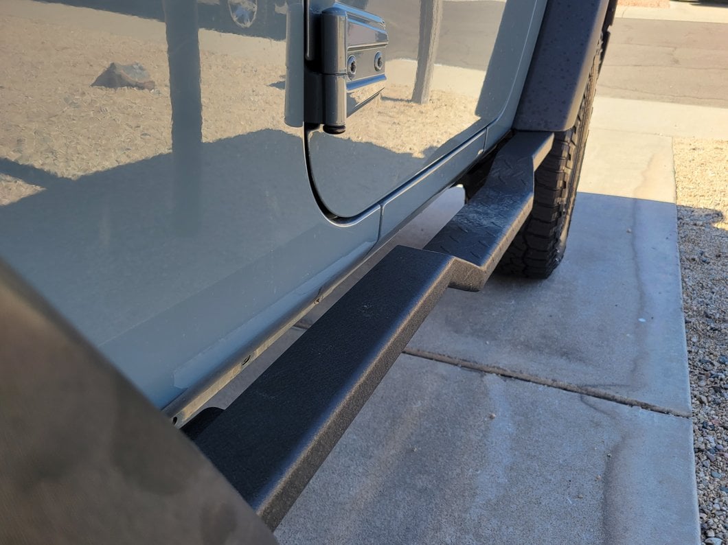 RedRock HD Rocker Steps; Textured Black (07-18 Jeep Wrangler JK 2-Door)