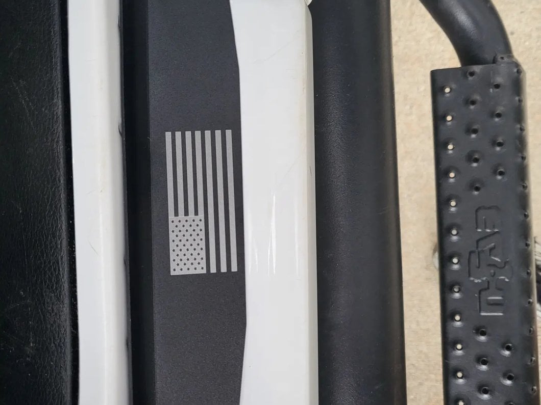 RedRock Old Glory Door Entry Guards; Black (20-25 Jeep Gladiator JT)
