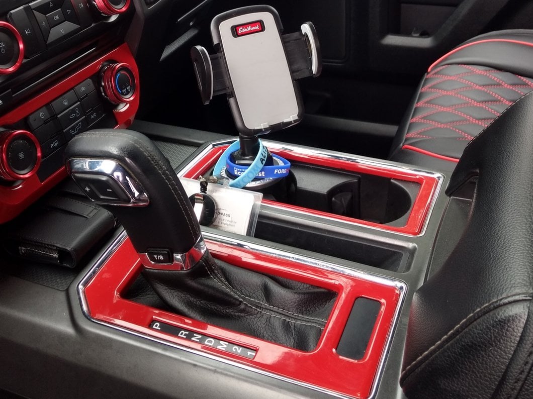 RedRock Steering Wheel Trim; Red (15-20 F-150)