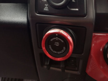 RedRock Steering Wheel Trim; Red (15-20 F-150)