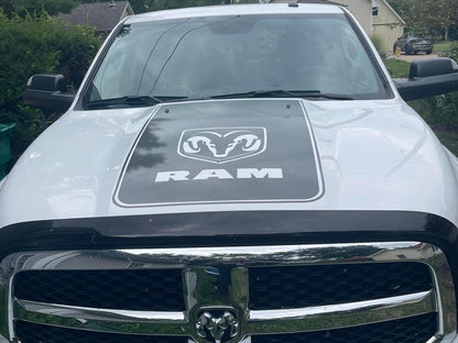 RAM Licensed by RedRock Hood Decal with Logo; Anthracite (09-18 RAM 1500, Excluding Rebel)