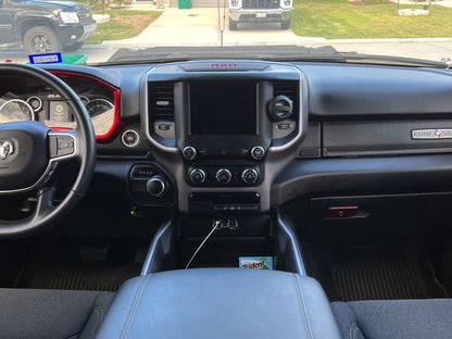 RedRock Glove Box Handle Trim; Red (19-25 RAM 1500)