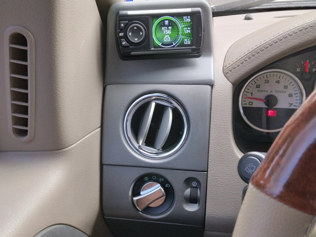 RedRock Headlight Knob Cover; Chrome (04-08 F-150)