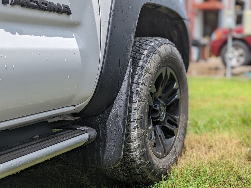RedRock Molded Mud Flaps; Front and Rear (05-15 Tacoma)