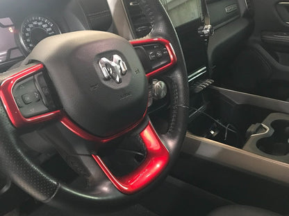 RedRock Steering Wheel Trim; Red (19-25 RAM 1500)