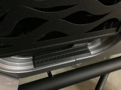 RedRock Diamond Pattern Door Entry Guards; Black (07-18 Jeep Wrangler JK)