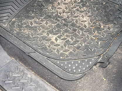 RedRock All-Weather Floor Mat Set with One-Piece Rear Mat; Black (97-14 F-150)