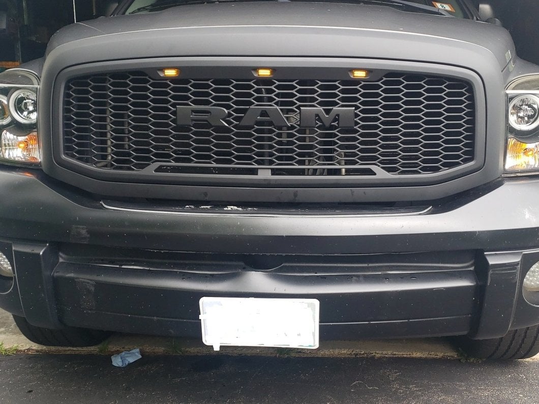 RedRock Baja Upper Replacement Grille; Matte Black (06-08 RAM 1500)