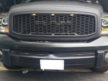 RedRock Baja Upper Replacement Grille; Matte Black (06-08 RAM 1500)