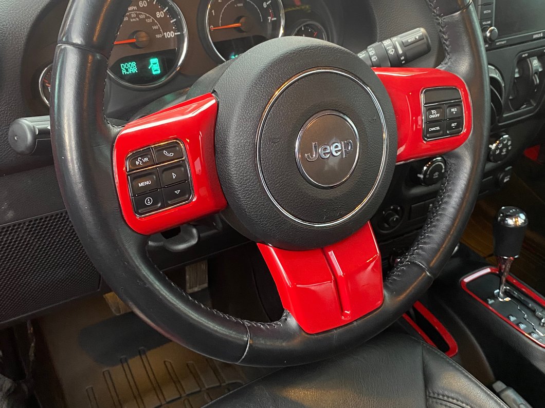 RedRock Steering Wheel Trim; Red (11-18 Jeep Wrangler JK)