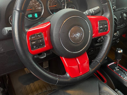 RedRock Steering Wheel Trim; Red (11-18 Jeep Wrangler JK)