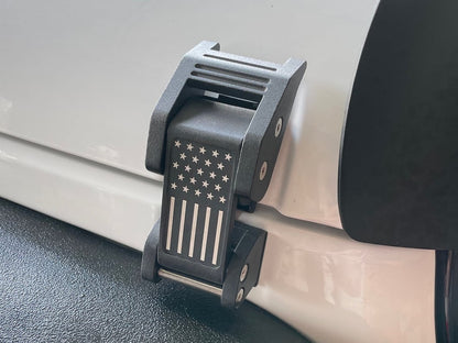 RedRock Old Glory Billet Hood Catch Kit (07-25 Jeep Wrangler JK & JL)