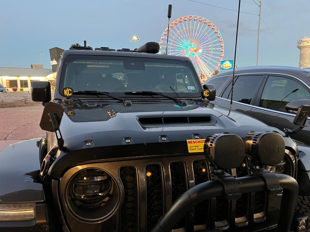 RedRock Hood Mounted Mirror Kit (18-25 Jeep Wrangler JL)