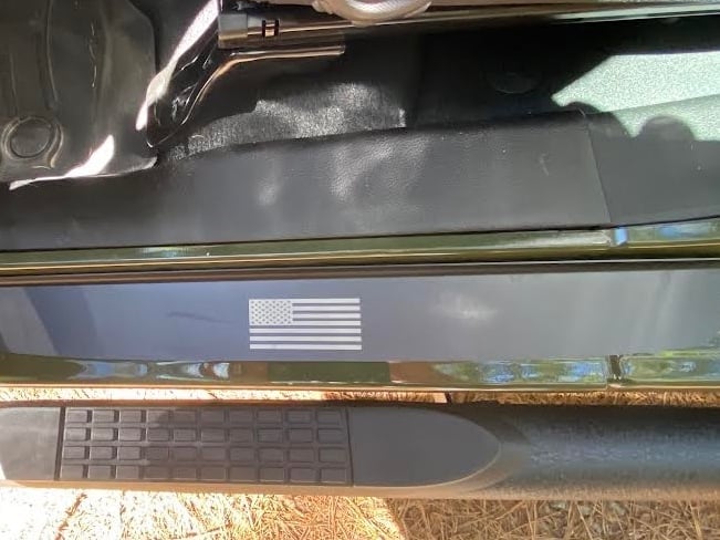 RedRock Old Glory Door Entry Guards; Black (20-25 Jeep Gladiator JT)