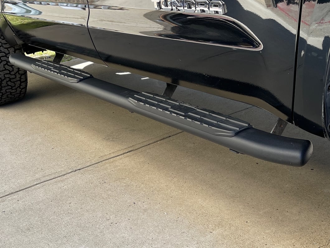 RedRock PNC Side Step Bars; Textured Black (07-21 Tundra CrewMax)