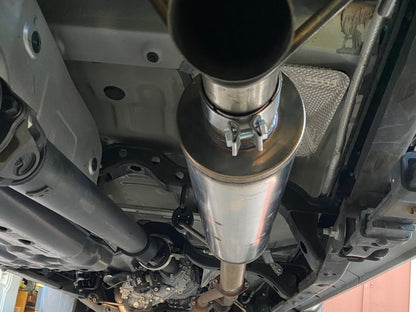 RedRock Stainless Steel Single Exhaust System; Turn Down (16-23 3.5L Tacoma)