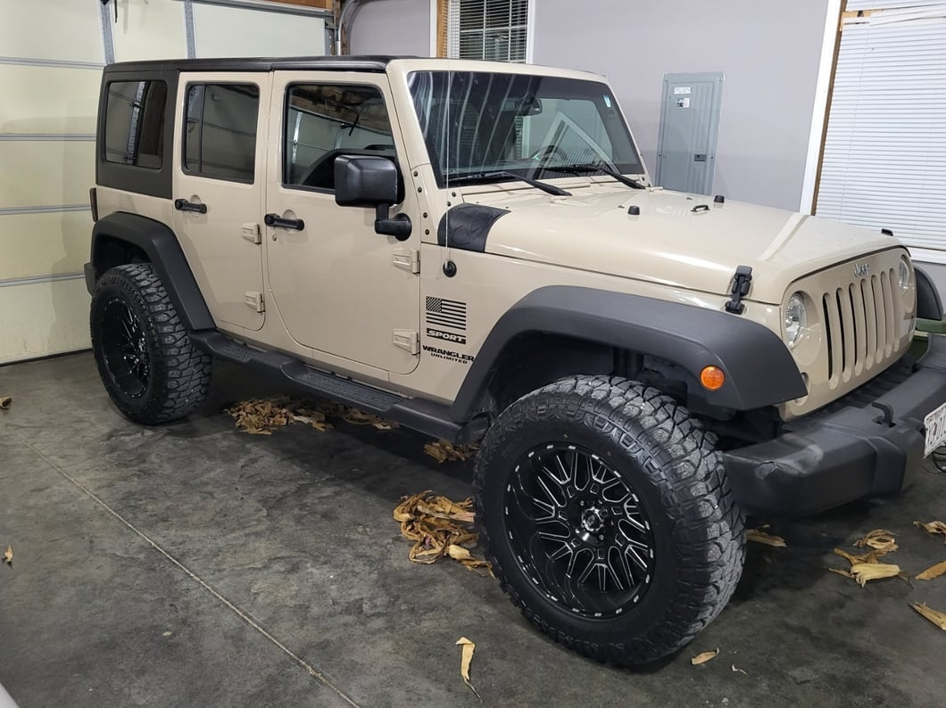 Jeep Licensed by RedRock Mountain Wrangler Unlimited Decal; Matte Black (87-18 Jeep Wrangler YJ, TJ & JK)