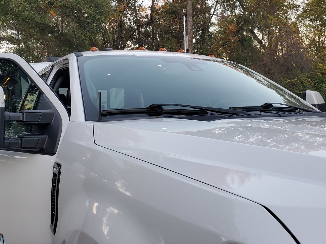 RedRock Short Billet Black Antenna; 5-Inch (99-25 F-250 Super Duty)