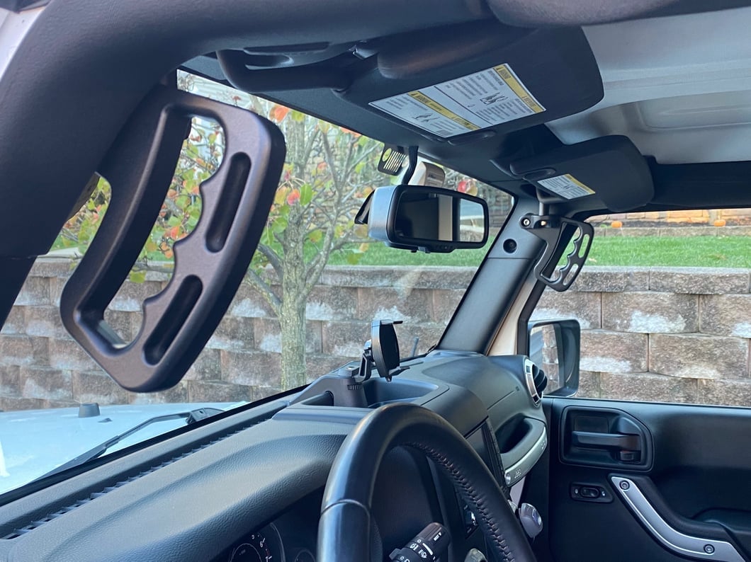 RedRock Aluminum Grab Handles; Pair (07-18 Jeep Wrangler JK)