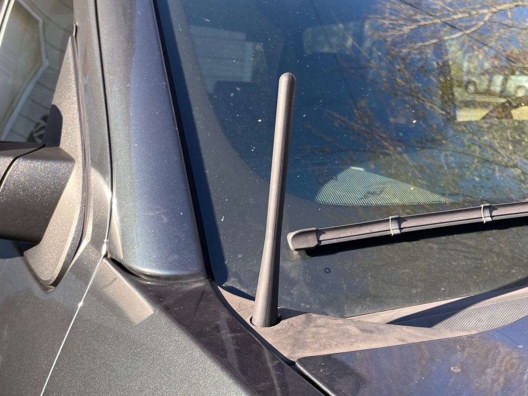 RedRock Off-Road Black Antenna; 6.50-Inch (99-18 Silverado 1500)
