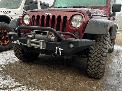 Jeep Licensed by RedRock Adventure HD Front Bumper with Jeep Logo (07-18 Jeep Wrangler JK)