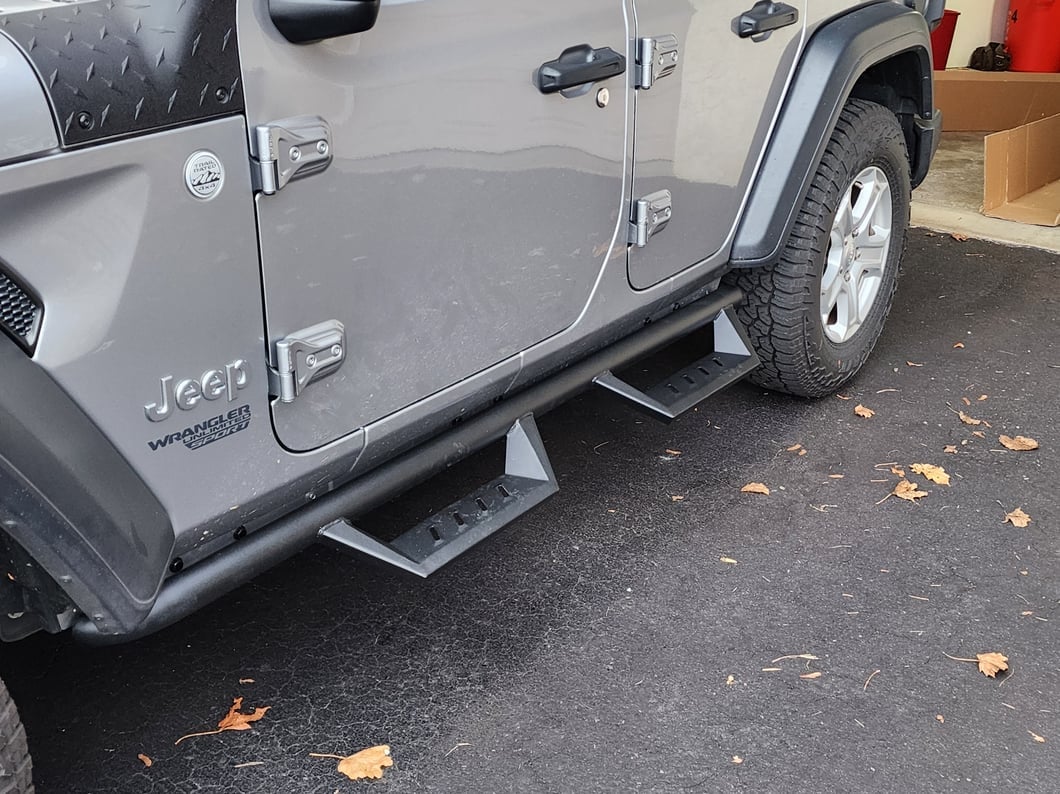 RedRock Tubular Drop Steps (18-25 Jeep Wrangler JL 4-Door)
