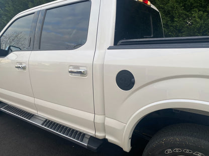 RedRock Fuel Door Cover; Matte Black (15-20 F-150, Excluding Diesel)