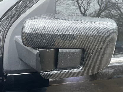RedRock Side View Mirror Trim; Carbon Fiber (21-25 F-150)