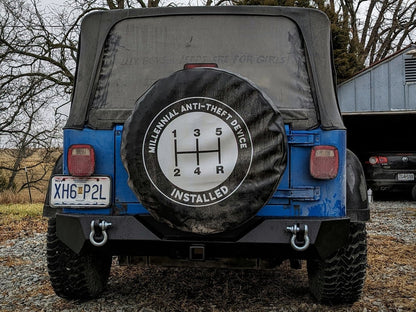 Jeep Licensed by RedRock Trail Force HD Rear Bumper with Jeep Logo (87-06 Jeep Wrangler YJ & TJ)