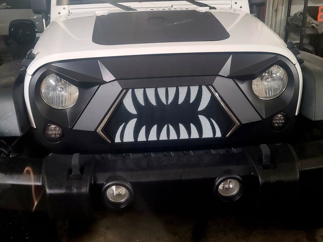 RedRock Open Wide Grille with LED DRL (07-18 Jeep Wrangler JK)