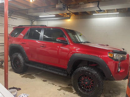 RedRock Pocket Style Fender Flares; Matte Black (14-24 4Runner)
