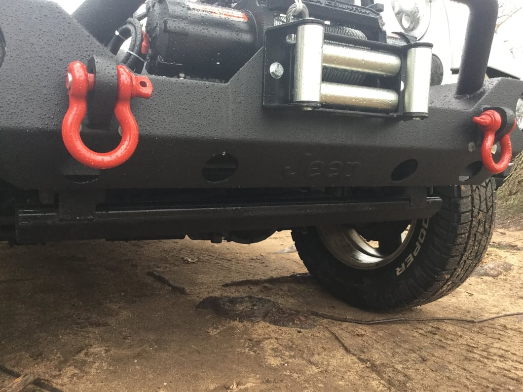 Jeep Licensed by RedRock Trail Force HD Front Bumper with Jeep Logo (07-18 Jeep Wrangler JK)