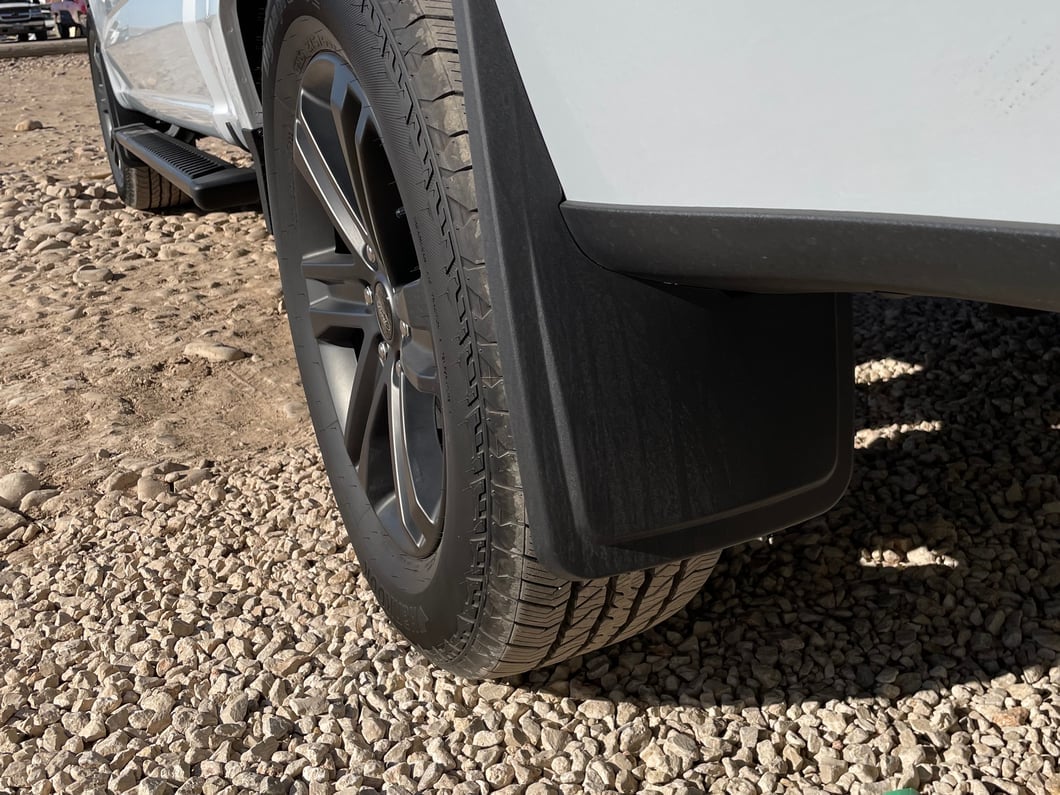 RedRock Molded Mud Guards; Front and Rear (21-25 F-150, Excluding Raptor)