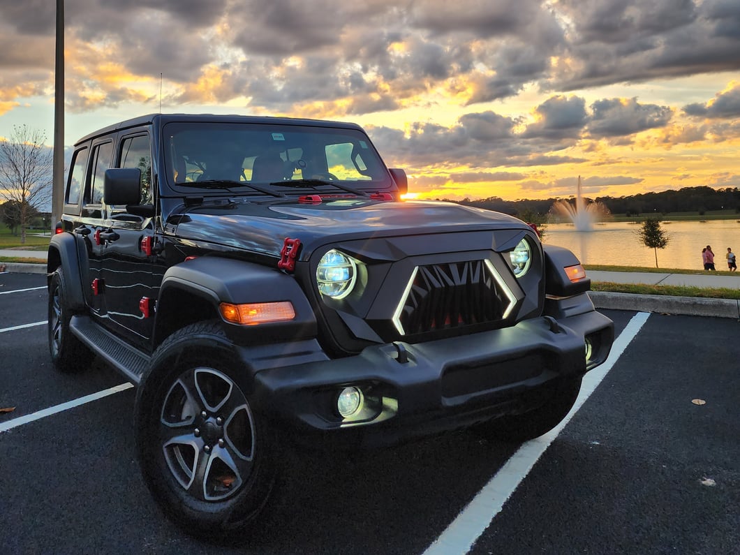 RedRock V2 Goliath Grille with LED DRL (18-25 Jeep Wrangler JL w/o TrailCam)